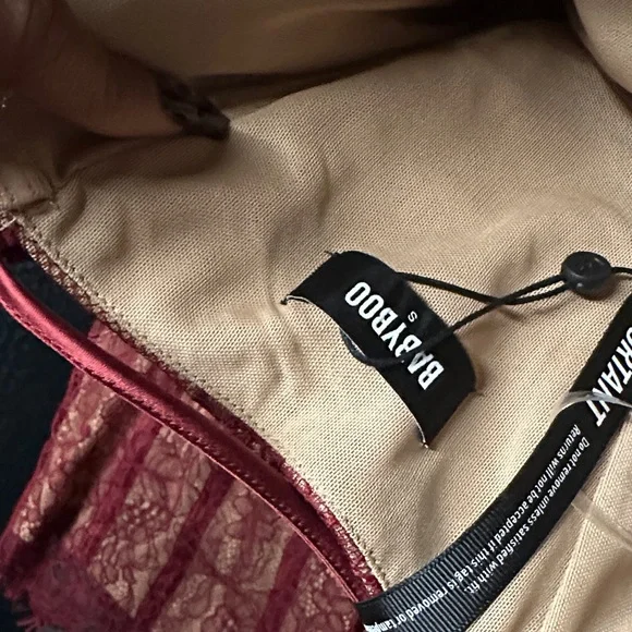 Babyboo Sian burgundy Mini Dress - Picture 6 of 6